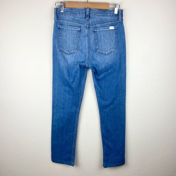 JEN7 by 7 For All Mankind Slim Straight High-Waisted Jeans - Medium Wash - Picture 6 of 8